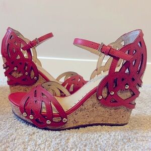 Adrienne Vittadini Clementine Wedge Sandals